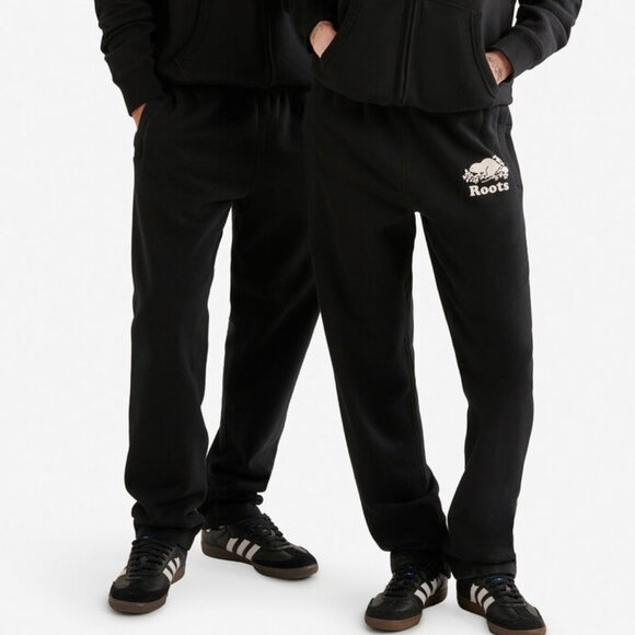 Roots Athletic Heritage Sweatpants with Zippered Pockets - Small in Washed Black - Picture 7 of 10